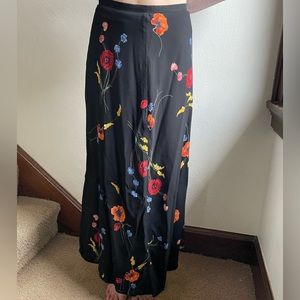 Long floral skirt fits a size small